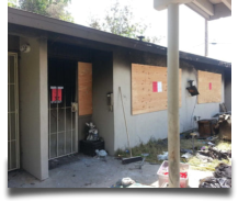 Commercial Fire Damage case study property